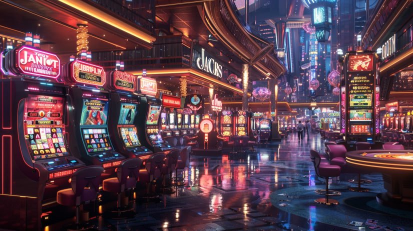 Dealer live casino sedang mengatur kartu dalam sesi permainan langsung